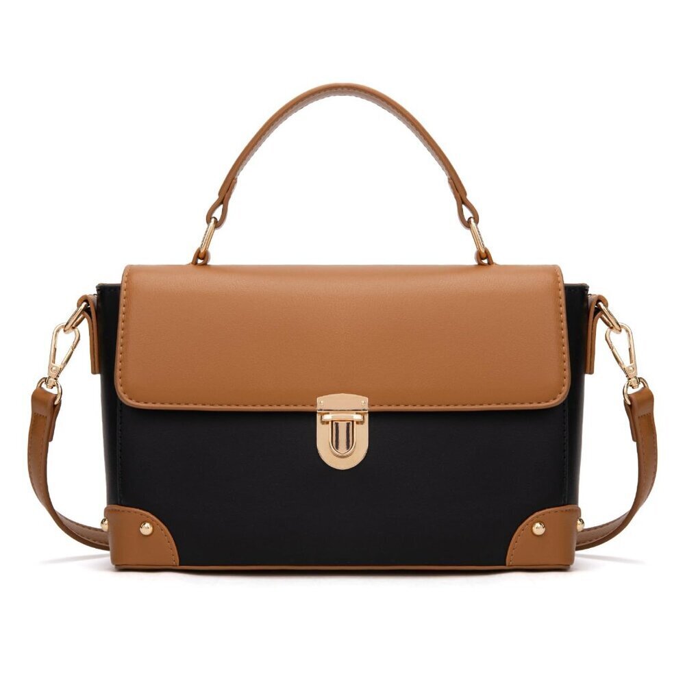 Small Crossbody Purse with Top Handle Adjustable Strap Retro Square Bag